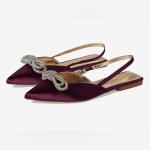 Lilly Pulitzer Brit sling back in size 10 NIB cherry amarena